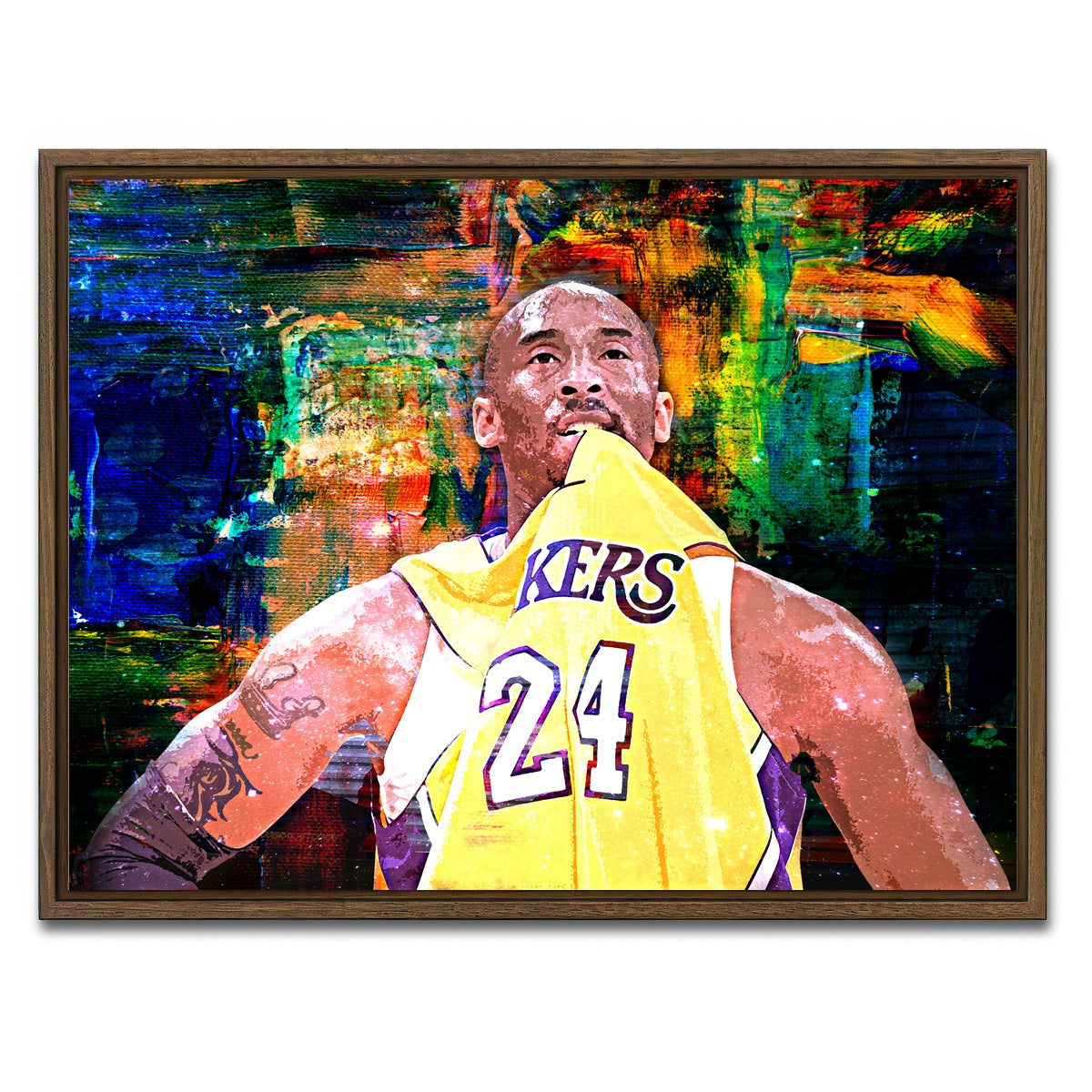 AUTO-MOCKUP WHITE | KB Jersey | 1 Piece | Walnut Framed Canvas | group=4x3