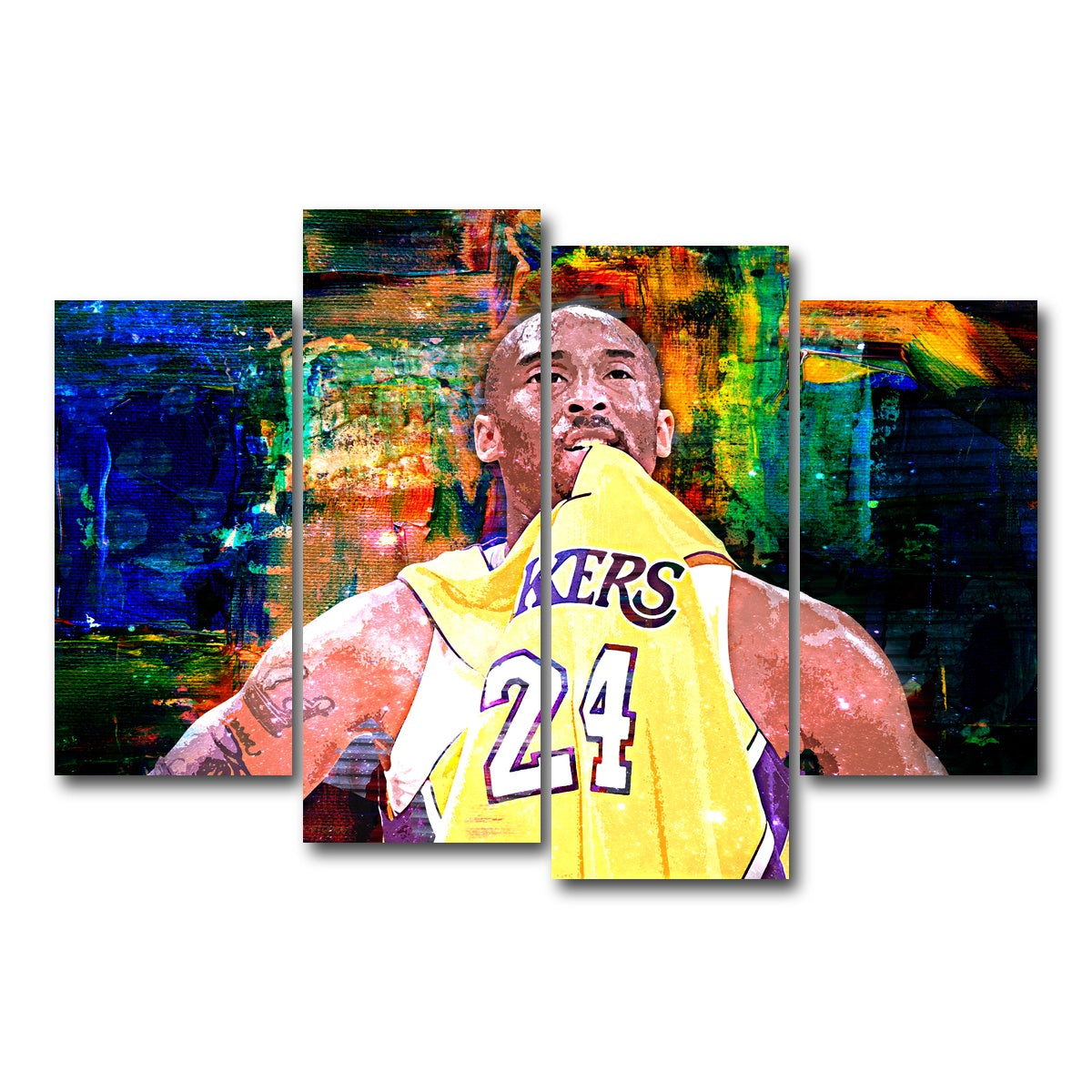 AUTO-MOCKUP WHITE | KB Jersey | 4 Piece | Gallery Wrap Canvas | group=4_short