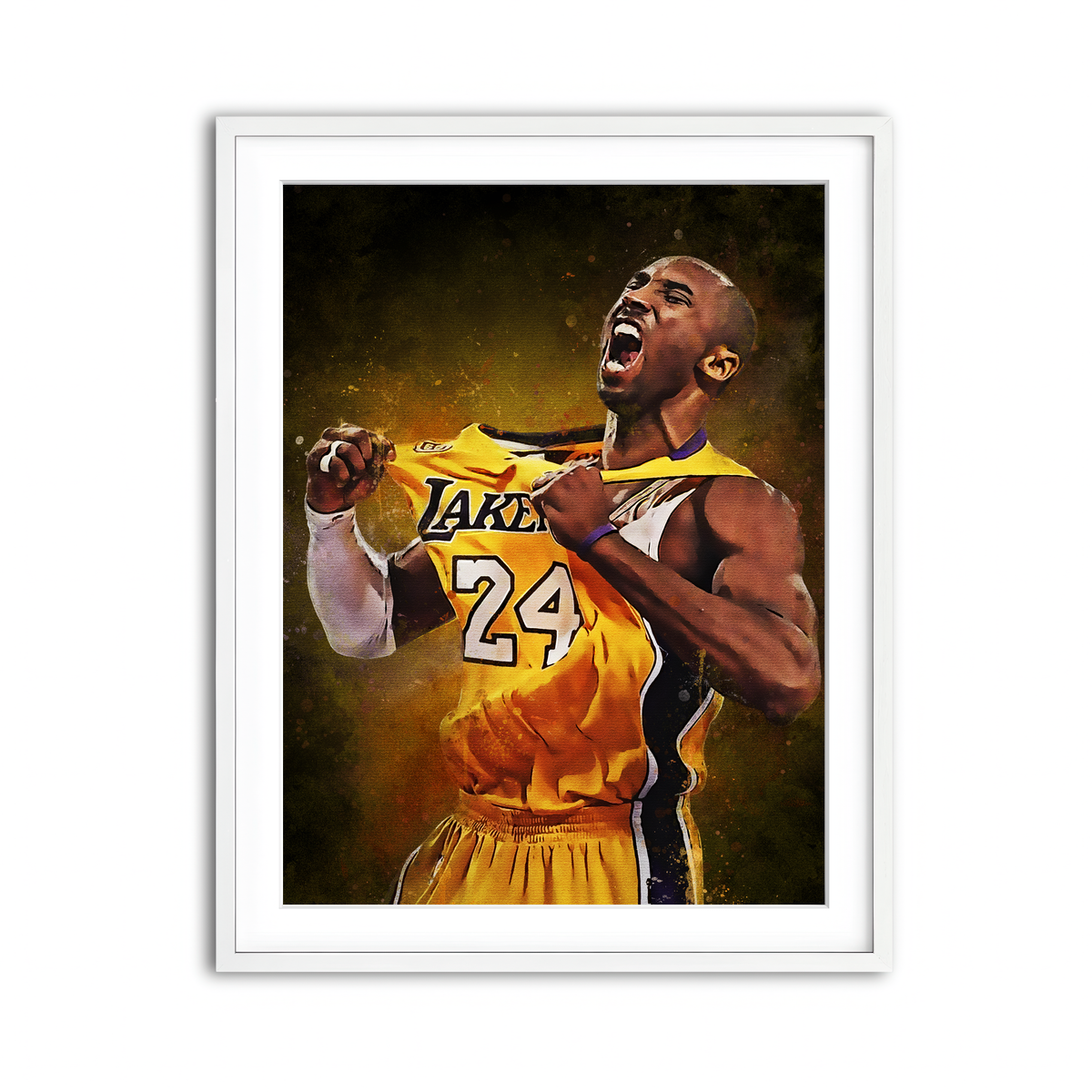 Framed Print 3x4 White