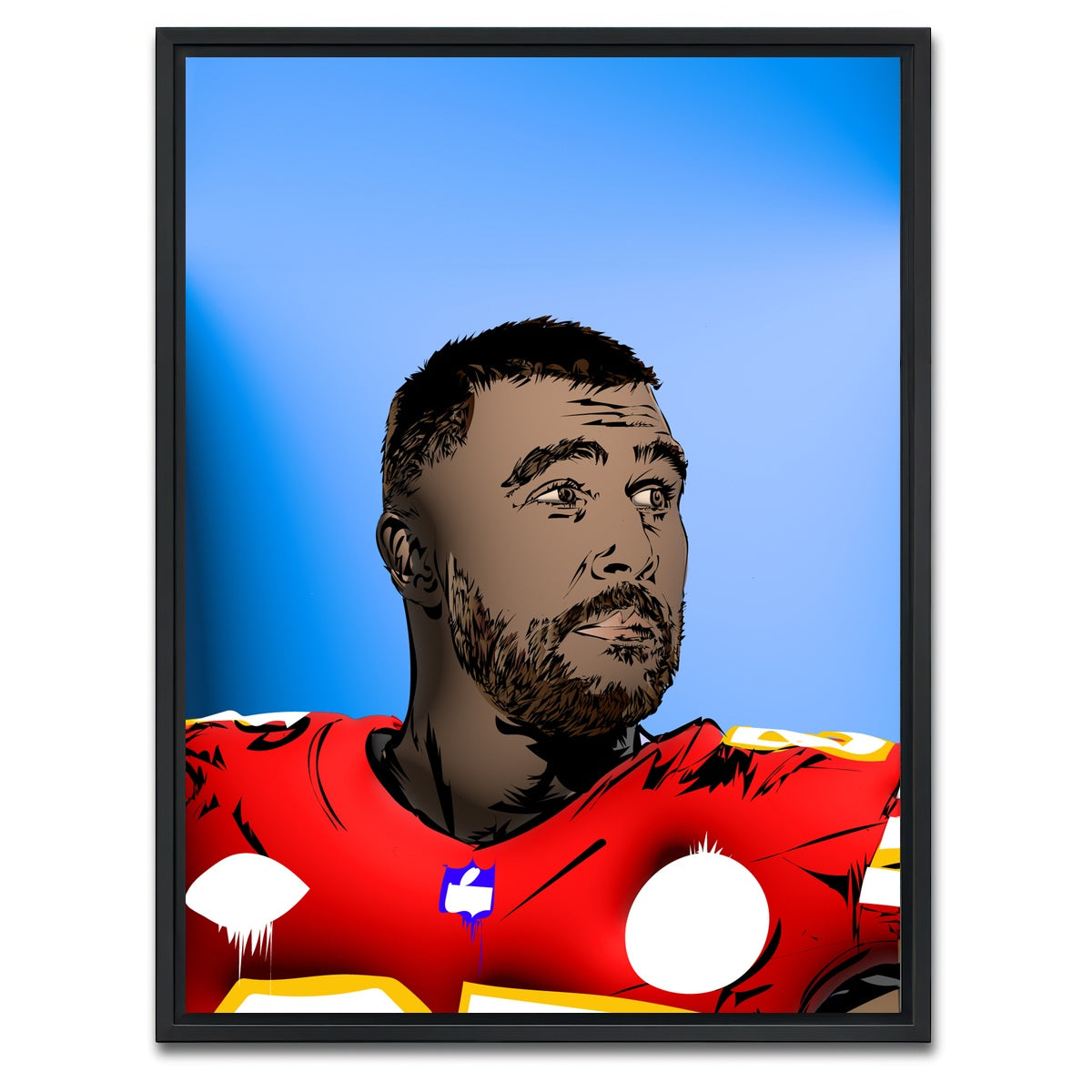 AUTO-MOCKUP WHITE | KELCE | 1 Piece | Black Framed Canvas | group=3x4