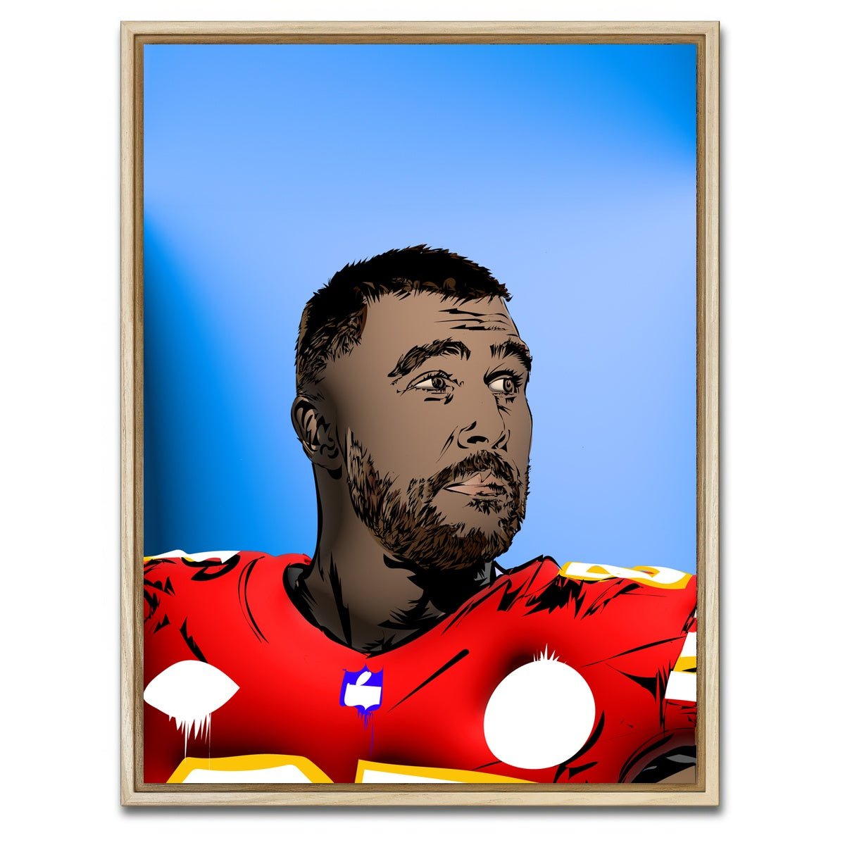 AUTO-MOCKUP WHITE | KELCE | 1 Piece | Natural Framed Canvas | group=3x4