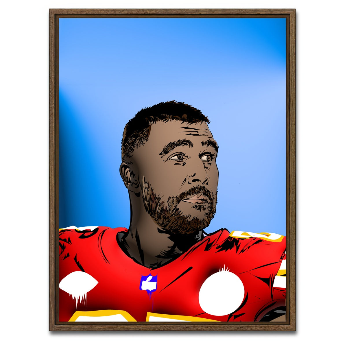 AUTO-MOCKUP WHITE | KELCE | 1 Piece | Walnut Framed Canvas | group=3x4