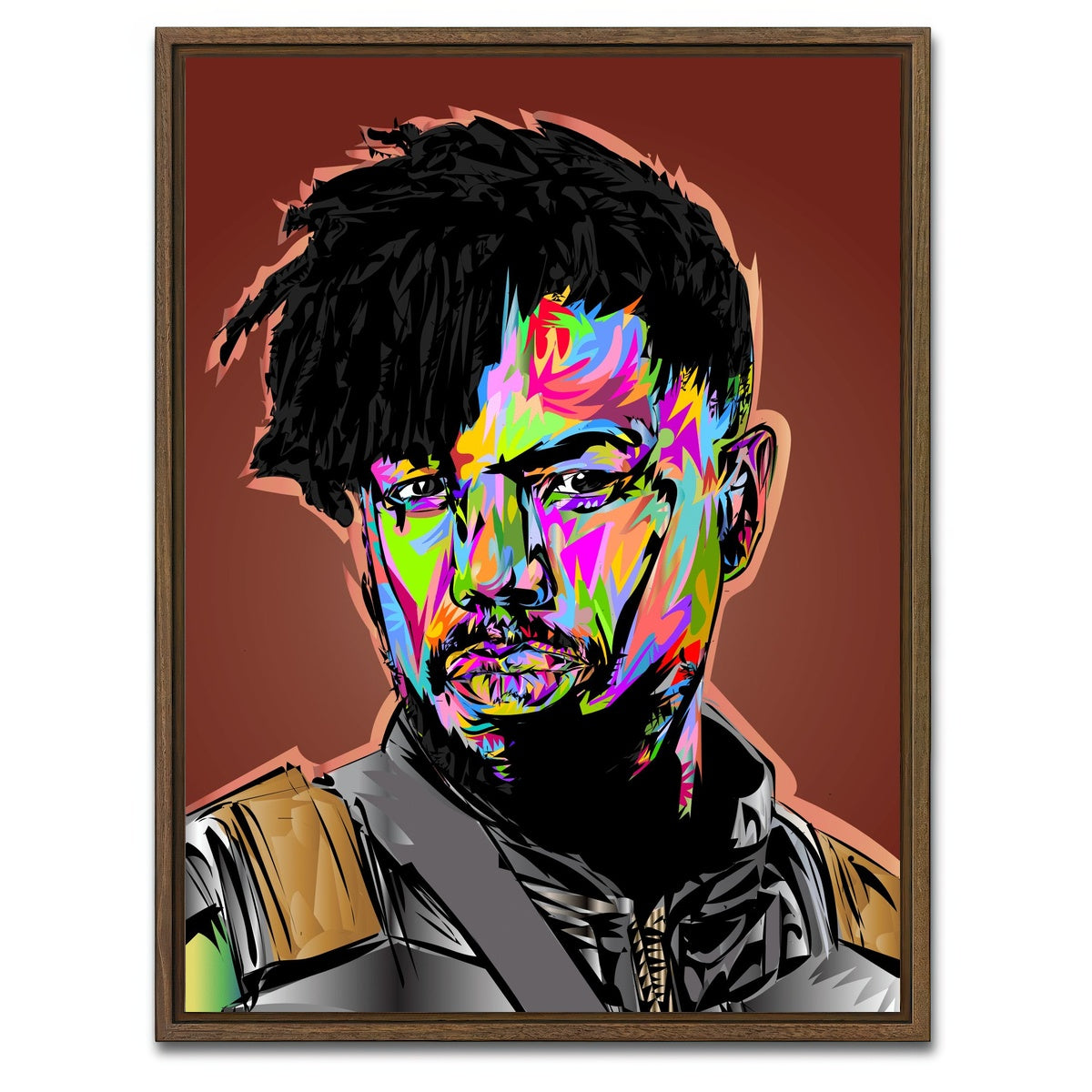 AUTO-MOCKUP WHITE | KILMONGER | 1 Piece | Walnut Framed Canvas | group=3x4