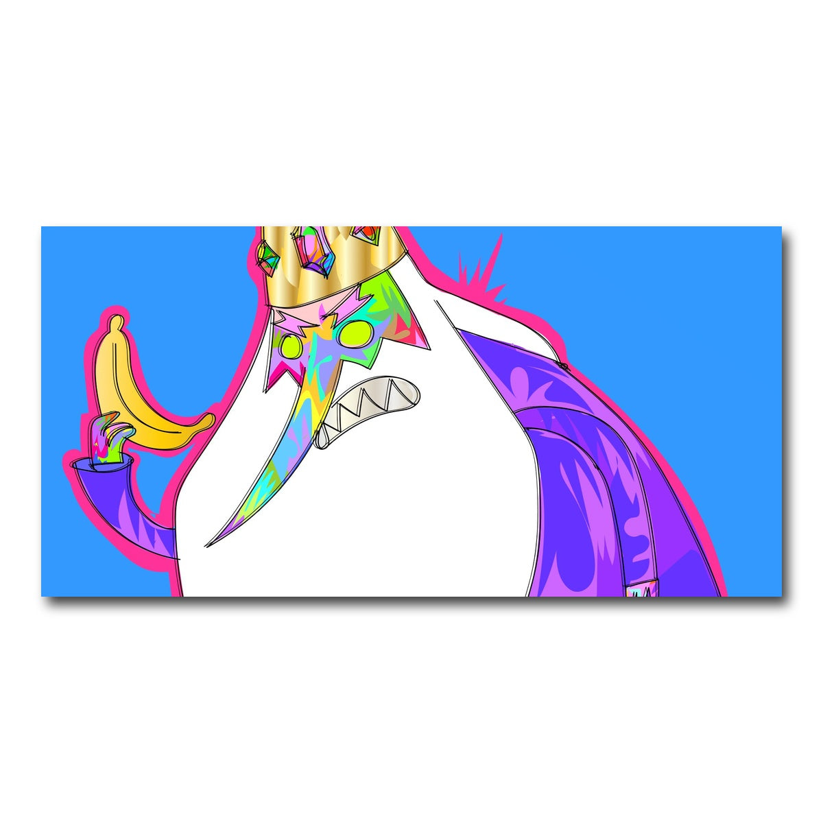 AUTO-MOCKUP WHITE | KING Banana | 1 Piece | Gallery Wrap Canvas | group=2x1