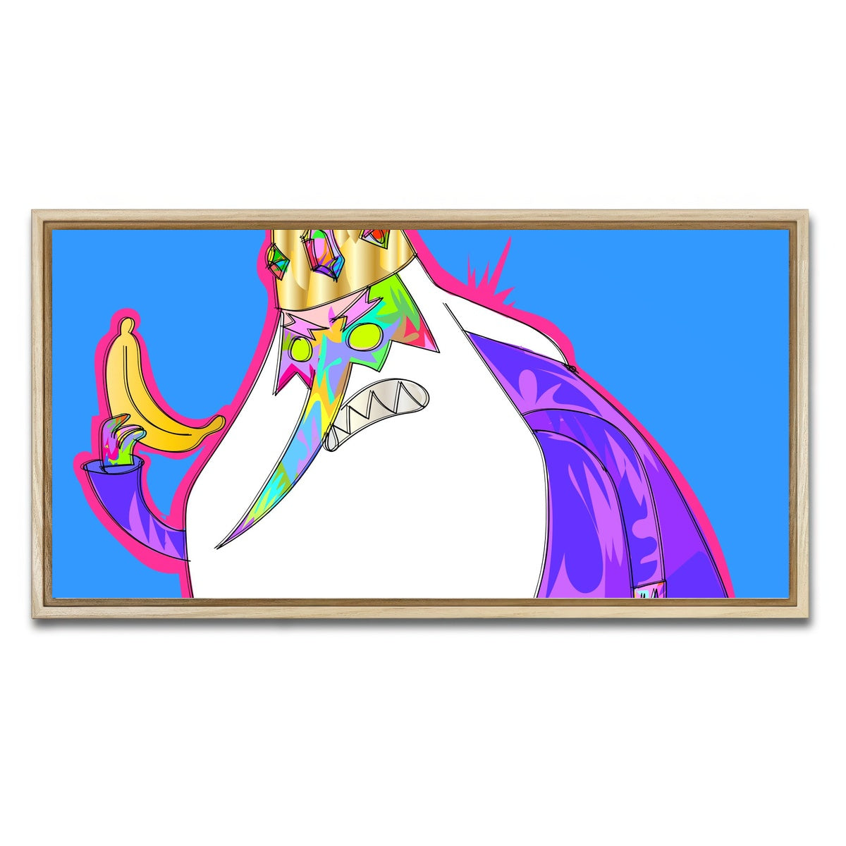 AUTO-MOCKUP WHITE | KING Banana | 1 Piece | Natural Framed Canvas | group=2x1