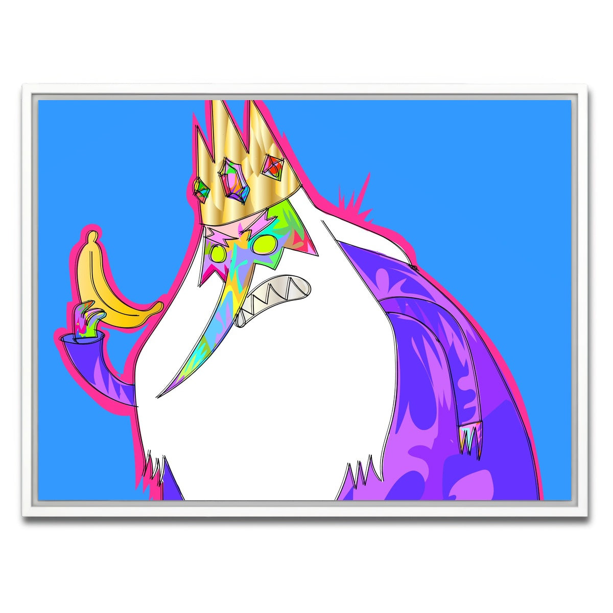 AUTO-MOCKUP WHITE | KING Banana | 1 Piece | White Framed Canvas | group=4x3
