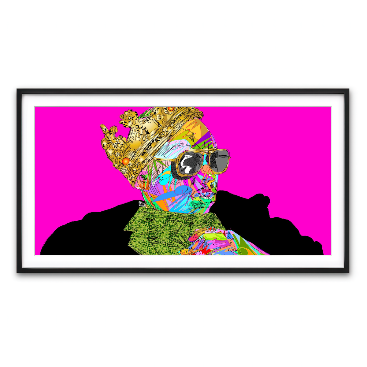 Framed Print 2x1 Black