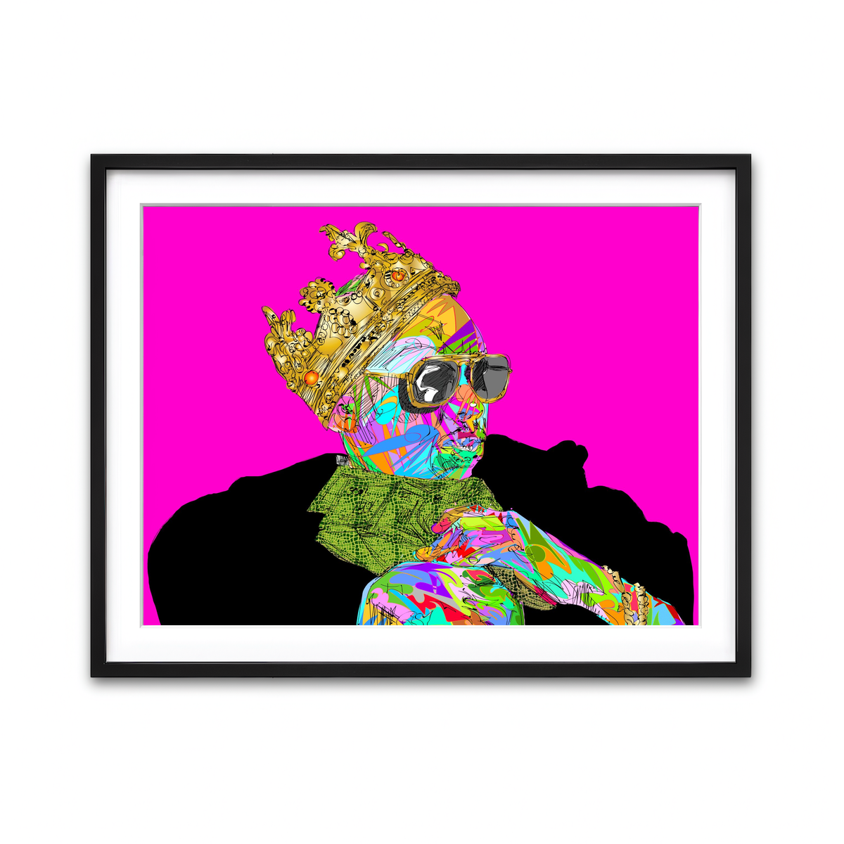 Framed Print 4x3 Black