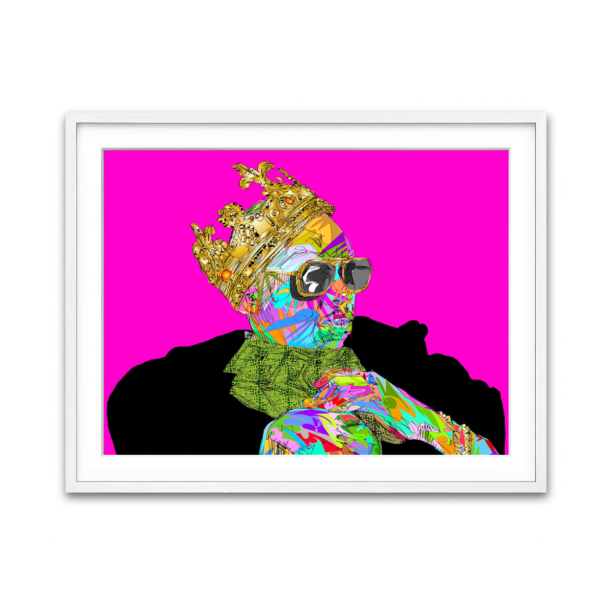 Framed Print 4x3 White