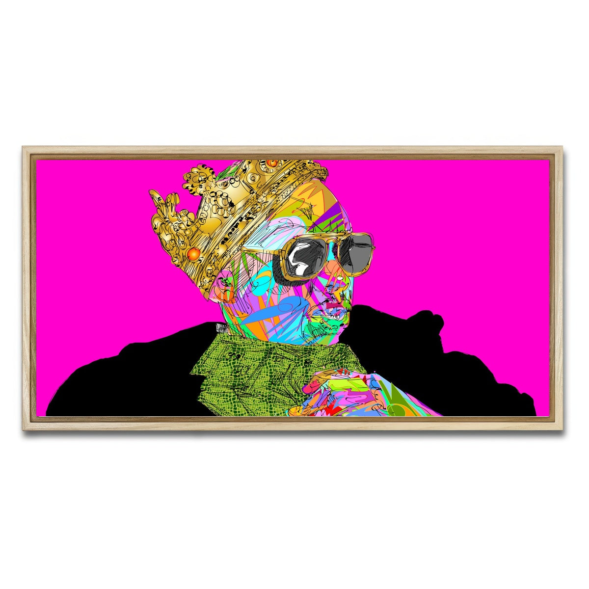 AUTO-MOCKUP WHITE | KING CHAPPELLE | 1 Piece | Natural Framed Canvas | group=2x1