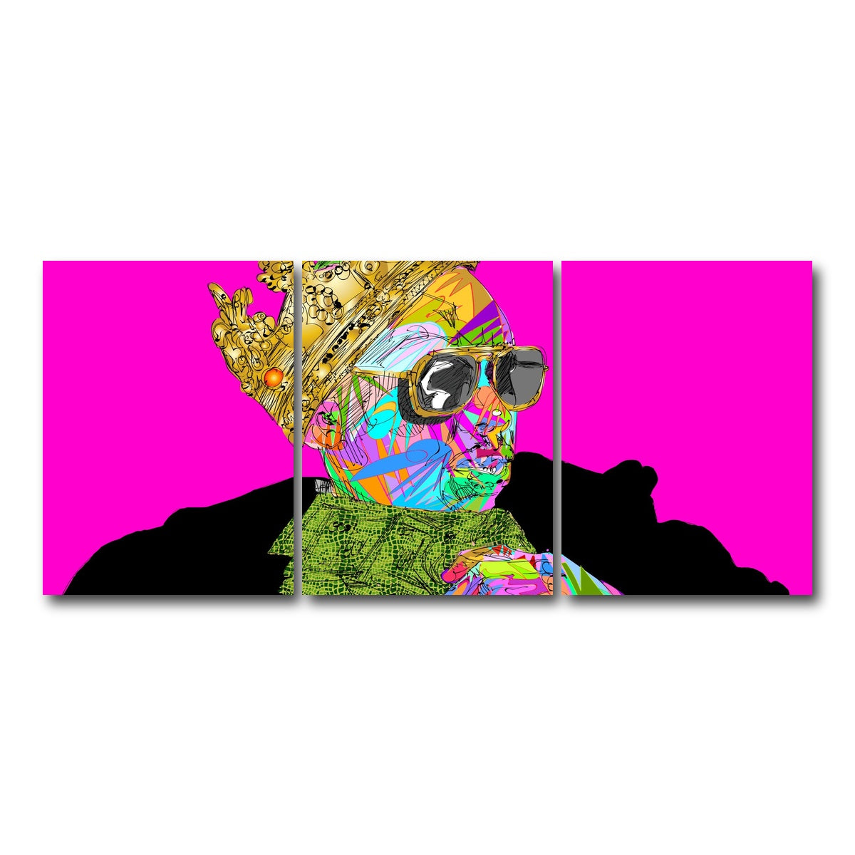 AUTO-MOCKUP WHITE | KING CHAPPELLE | 3 Piece | Gallery Wrap Canvas | group=18x24