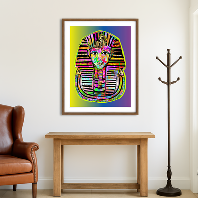 AUTO-MOCKUP ROOM | King Tut Gold Wall Art