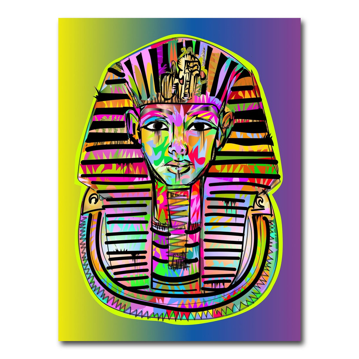 AUTO-MOCKUP WHITE | KING TUT GOLD | 1 Piece | Gallery Wrap Canvas | group=3x4