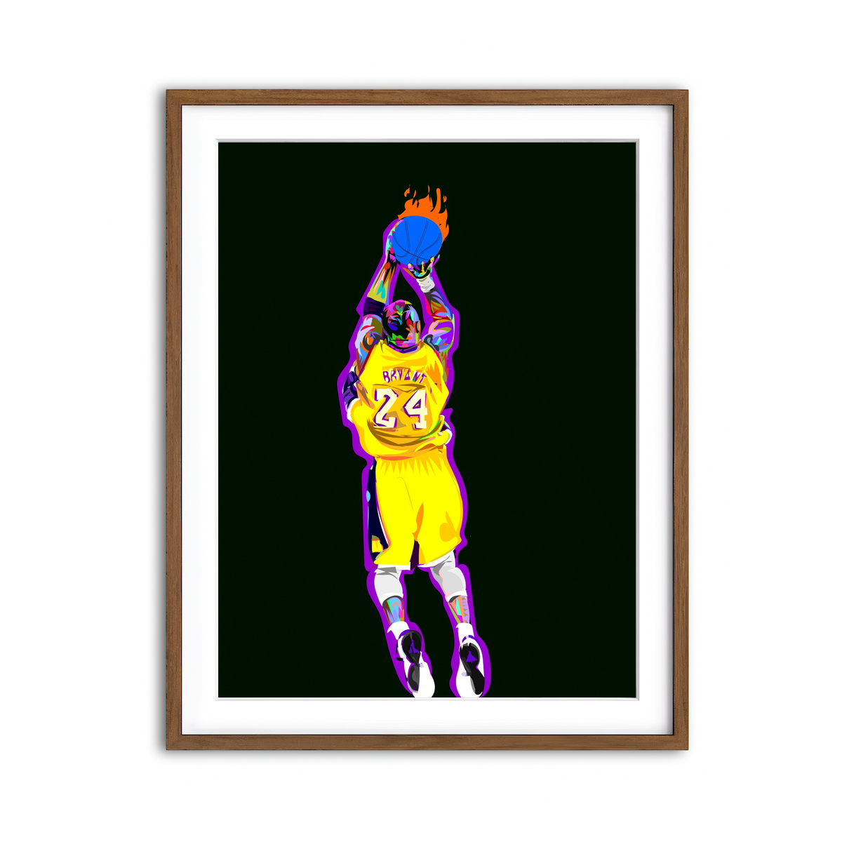 Framed Print 3x4 Walnut