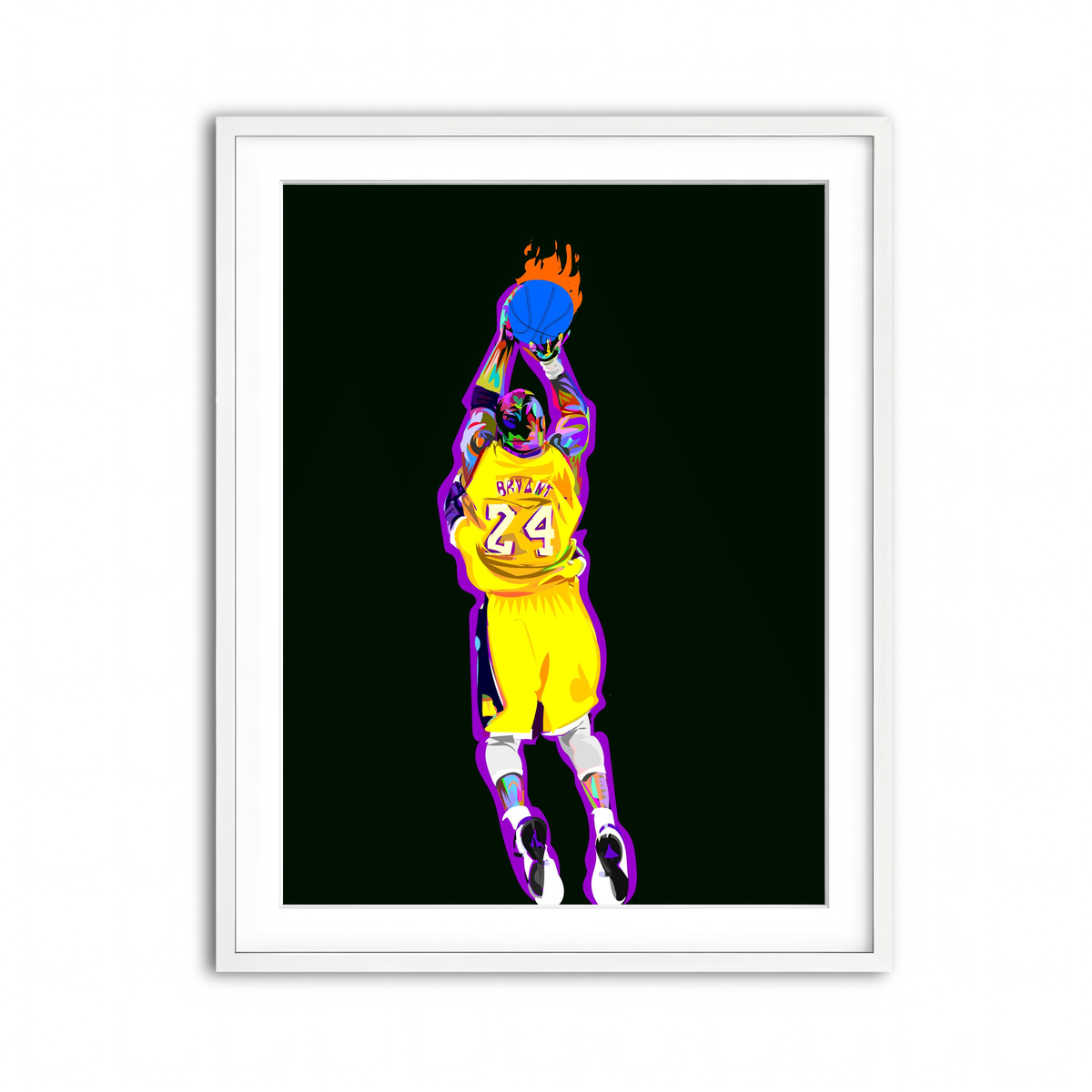 Framed Print 3x4 White