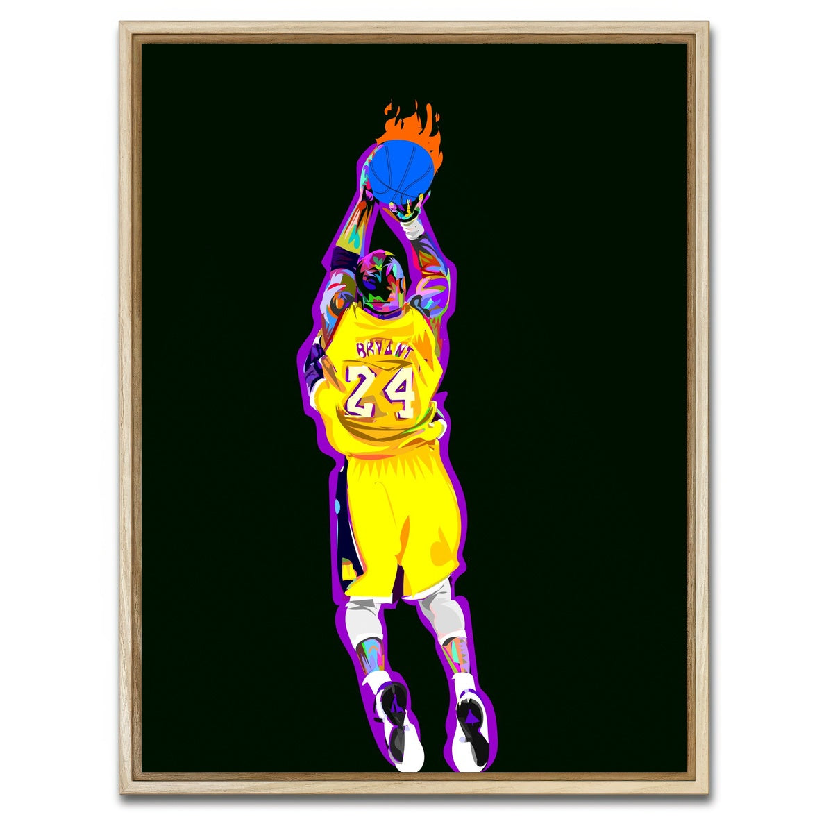 AUTO-MOCKUP WHITE | KOBE 1 | 1 Piece | Natural Framed Canvas | group=3x4