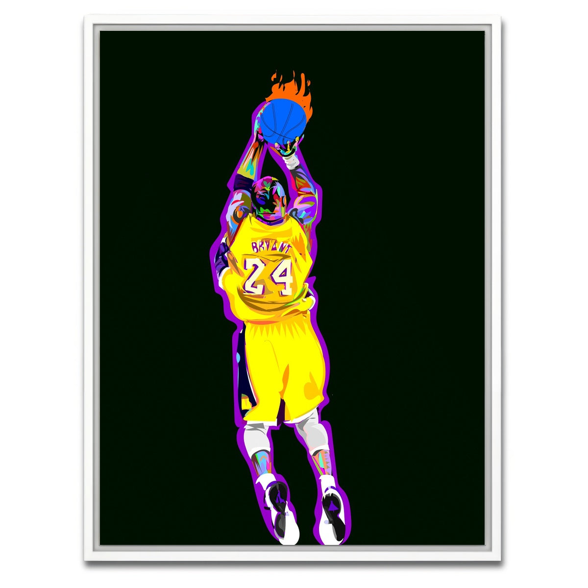 AUTO-MOCKUP WHITE | KOBE 1 | 1 Piece | White Framed Canvas | group=3x4