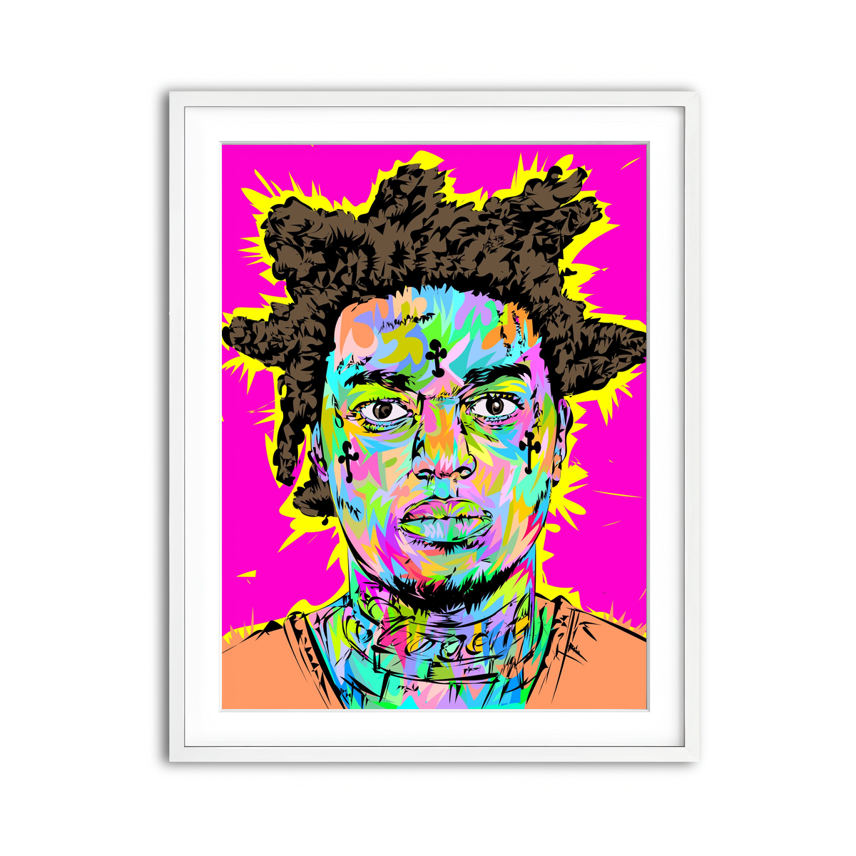 Framed Print 3x4 White