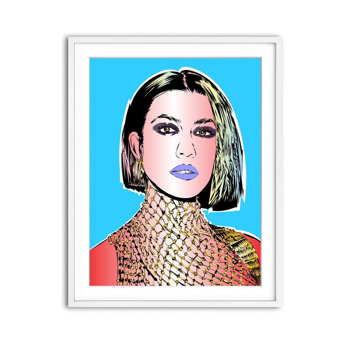 Framed Print 3x4 White