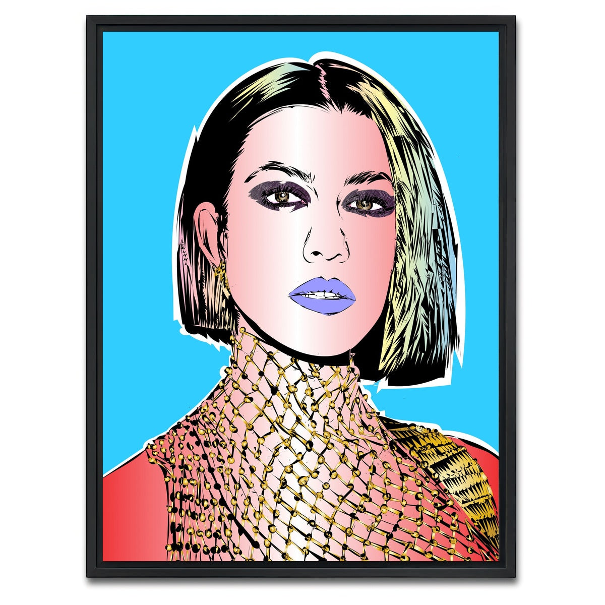 AUTO-MOCKUP WHITE | KOURTNEY | 1 Piece | Black Framed Canvas | group=3x4