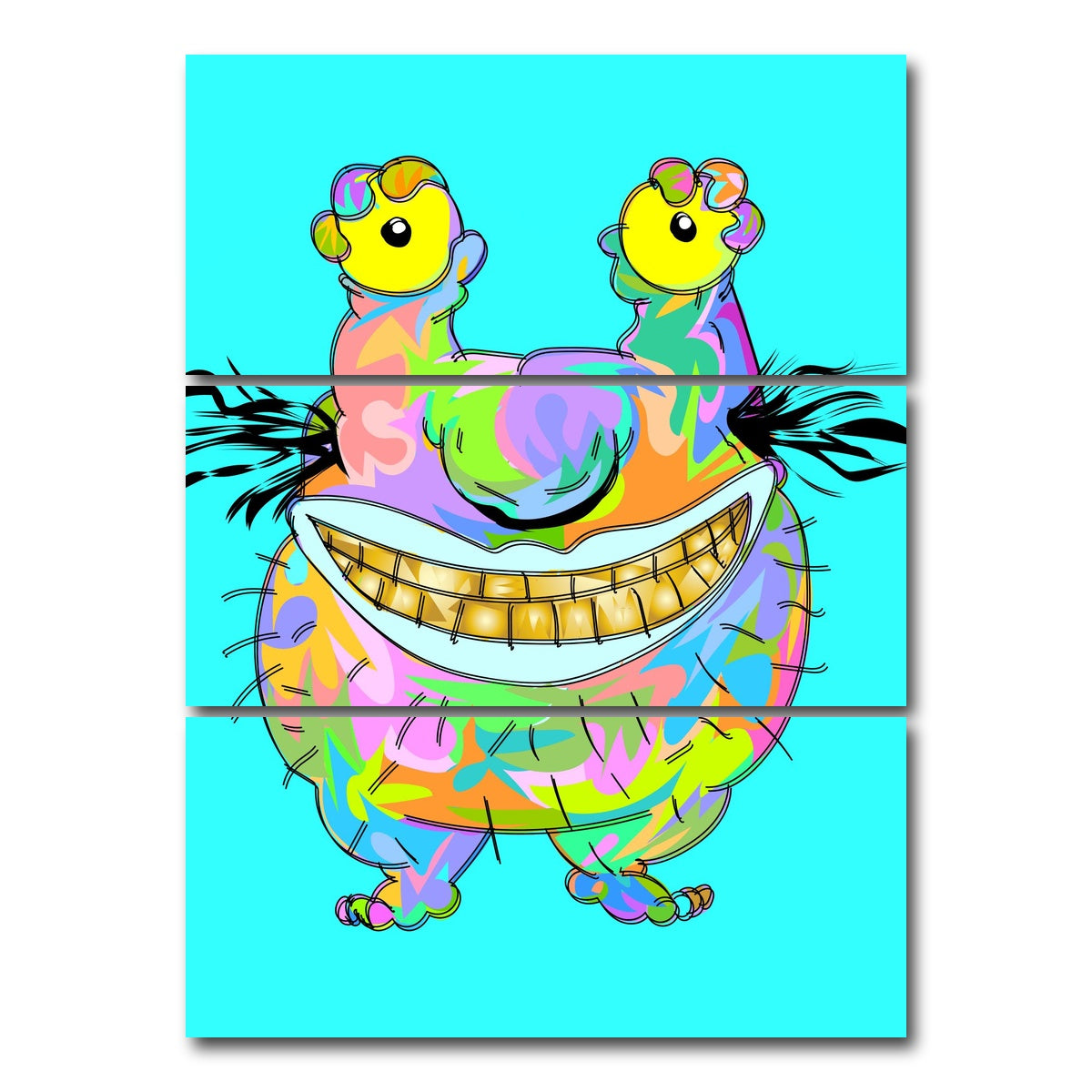 AUTO-MOCKUP WHITE | KRUMB | 3 Piece | Gallery Wrap Canvas | group=8x18_stacked