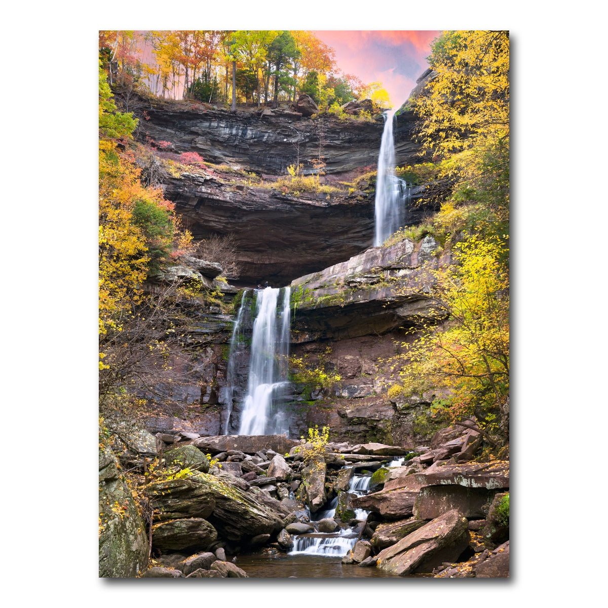 AUTO-MOCKUP WHITE | Kaaterskills Falls | 1 Piece | Gallery Wrap Canvas | group=3x4