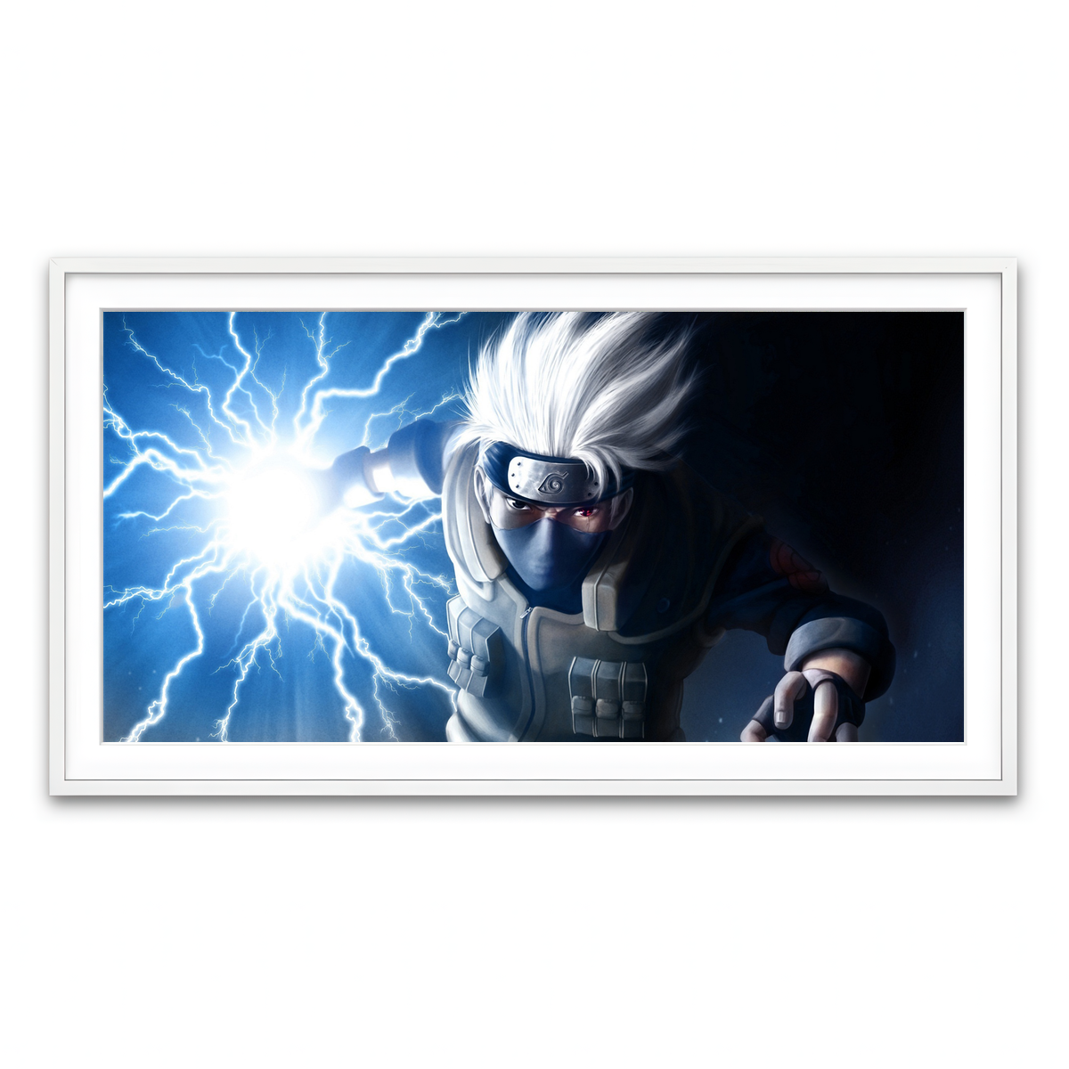 Framed Print 2x1 White