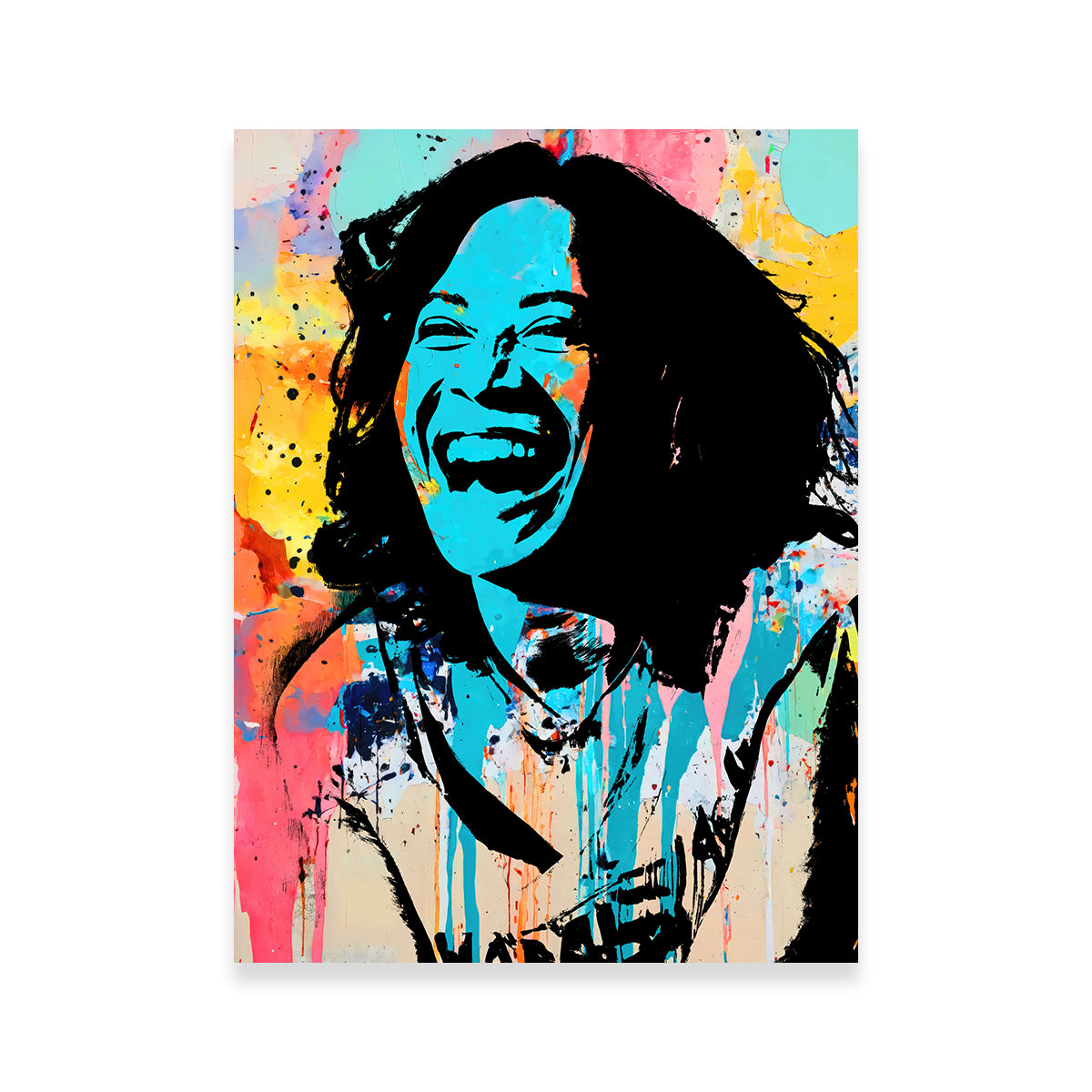 Kamala Laughing Wall Art