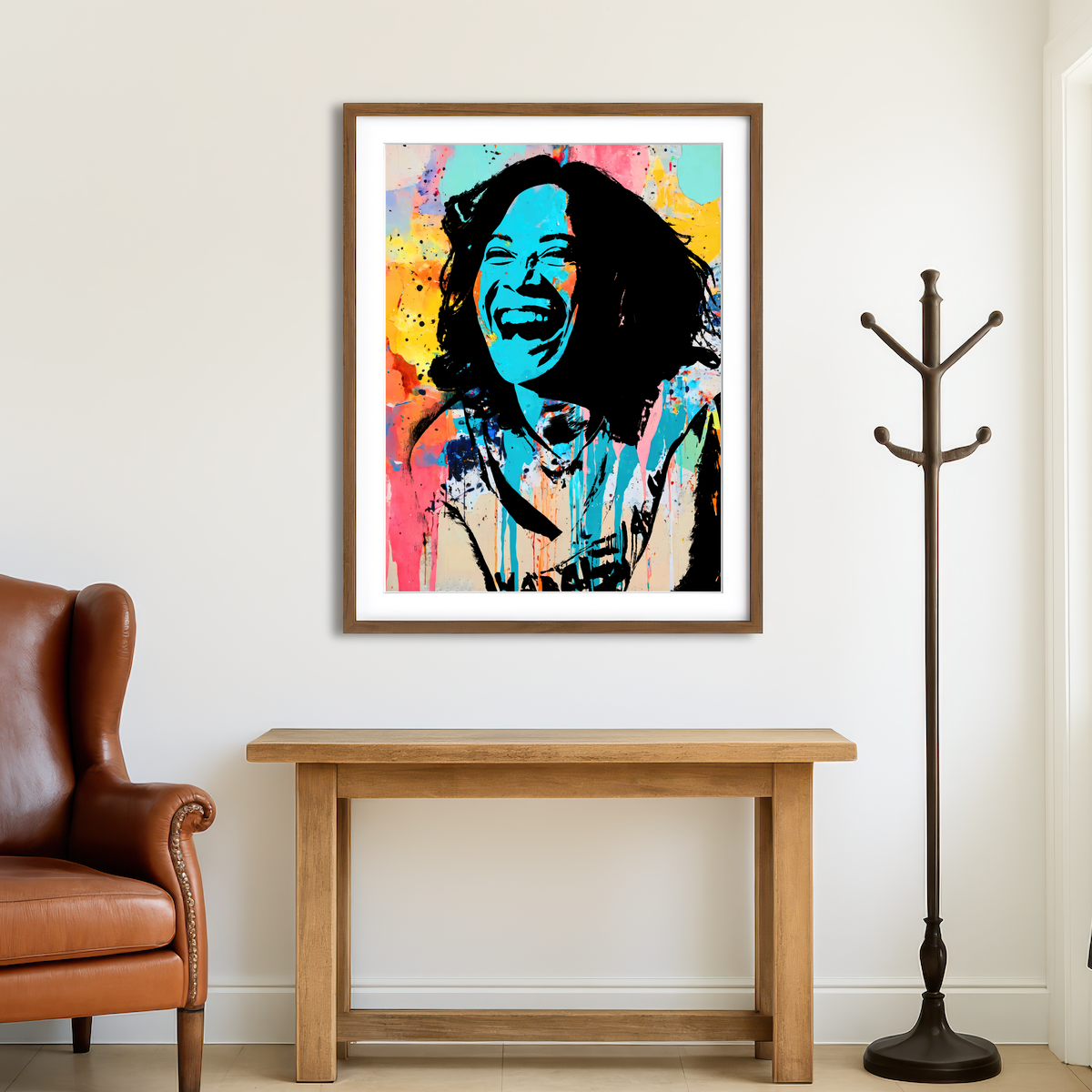AUTO-MOCKUP ROOM | Kamala Laughing Wall Art