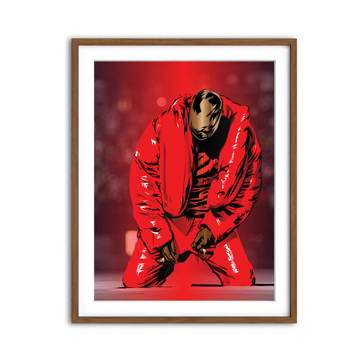 Framed Print 3x4 Walnut