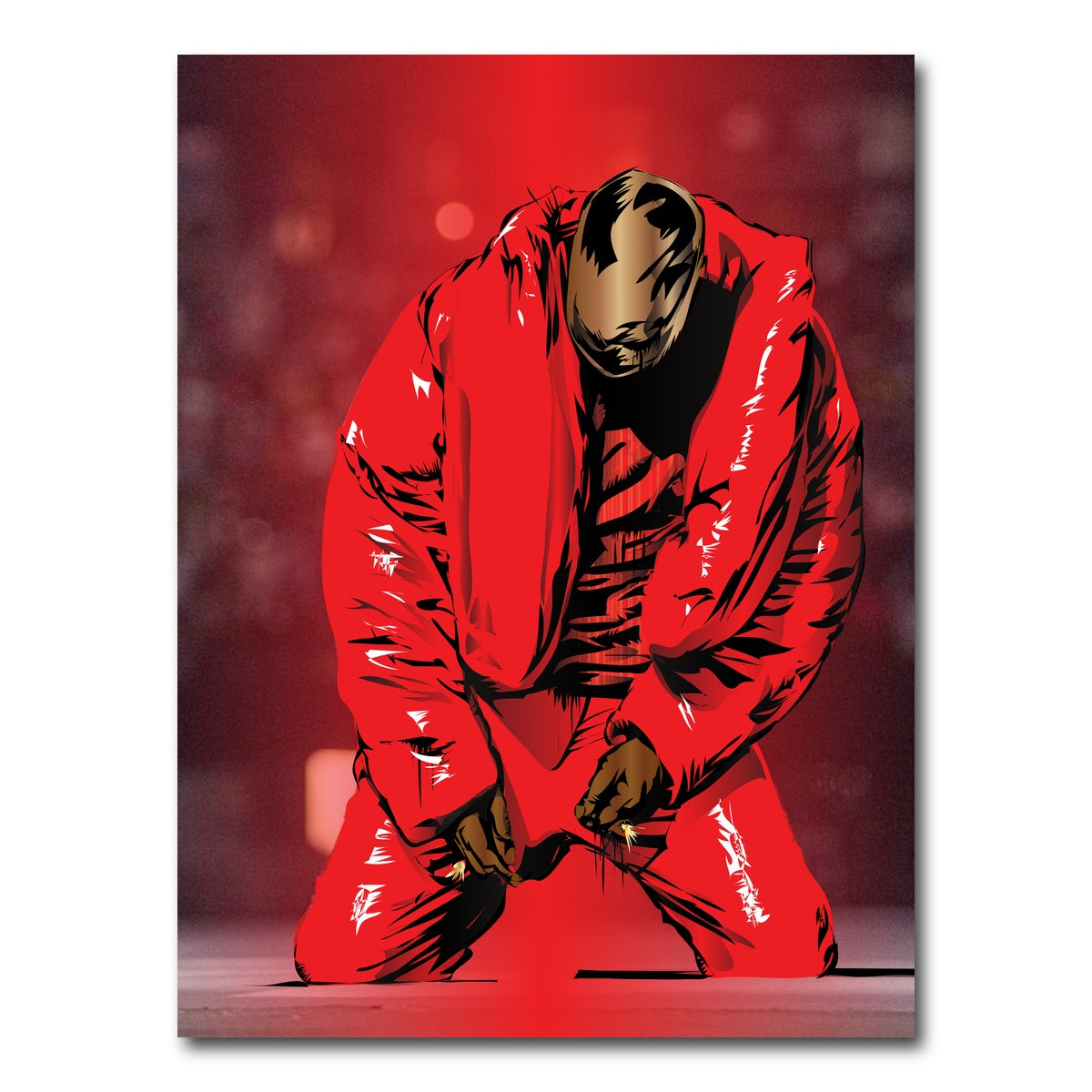 AUTO-MOCKUP WHITE | Kanye Red | 1 Piece | Gallery Wrap Canvas | group=3x4