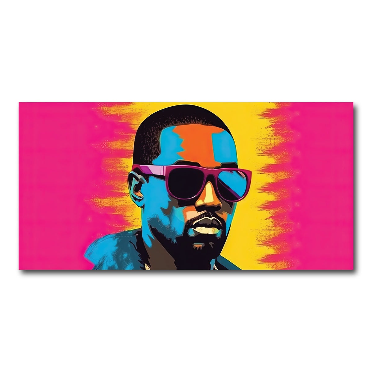 AUTO-MOCKUP WHITE | Kanye The Rebel | 1 Piece | Gallery Wrap Canvas | group=2x1
