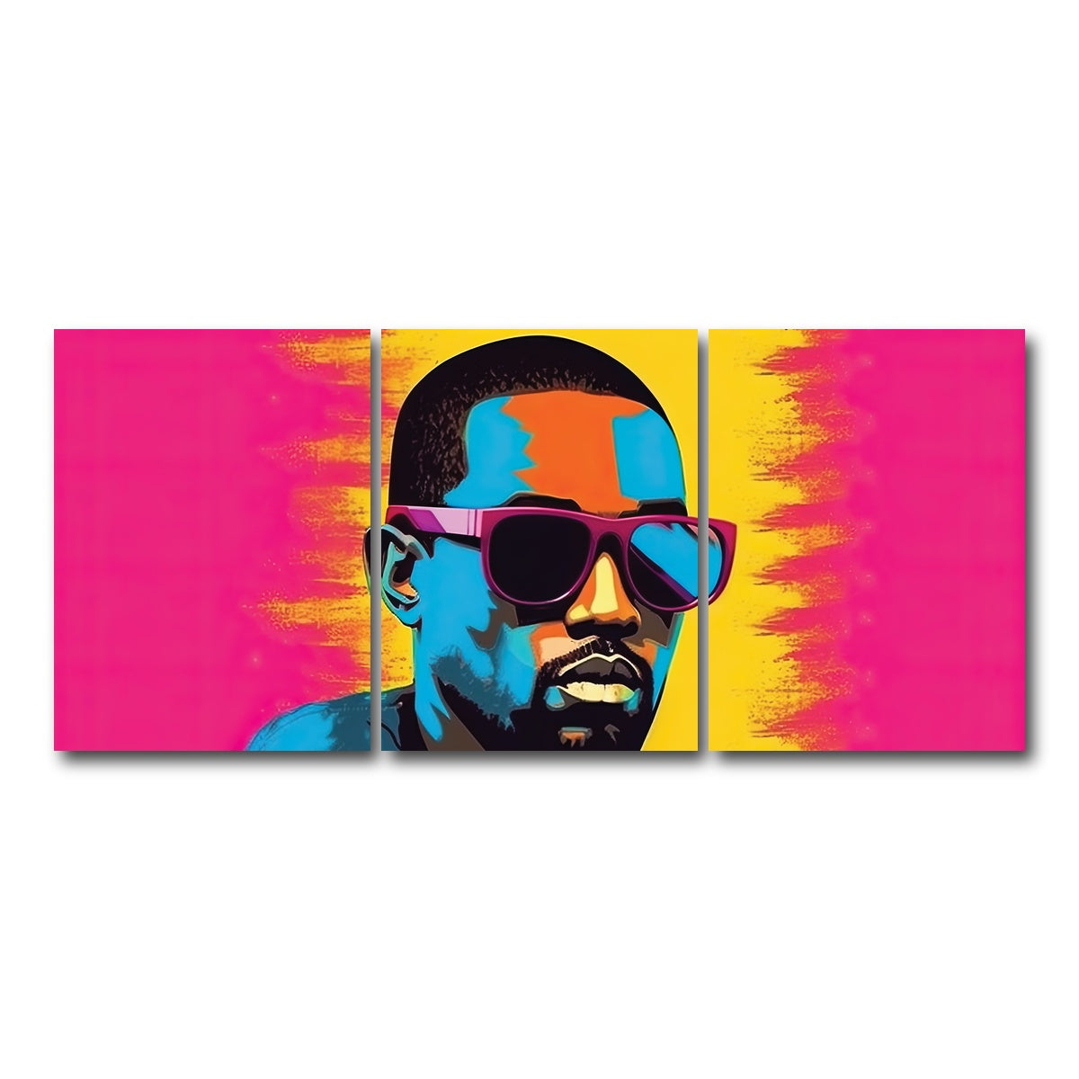 AUTO-MOCKUP WHITE | Kanye The Rebel | 3 Piece | Gallery Wrap Canvas | group=18x24