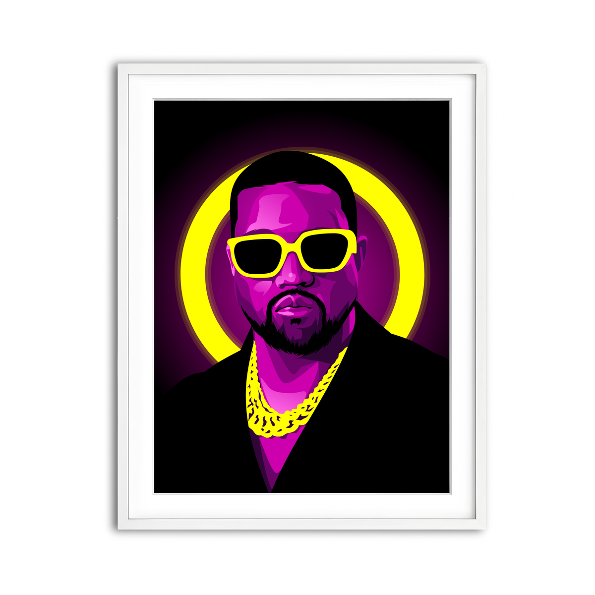 Framed Print 3x4 White