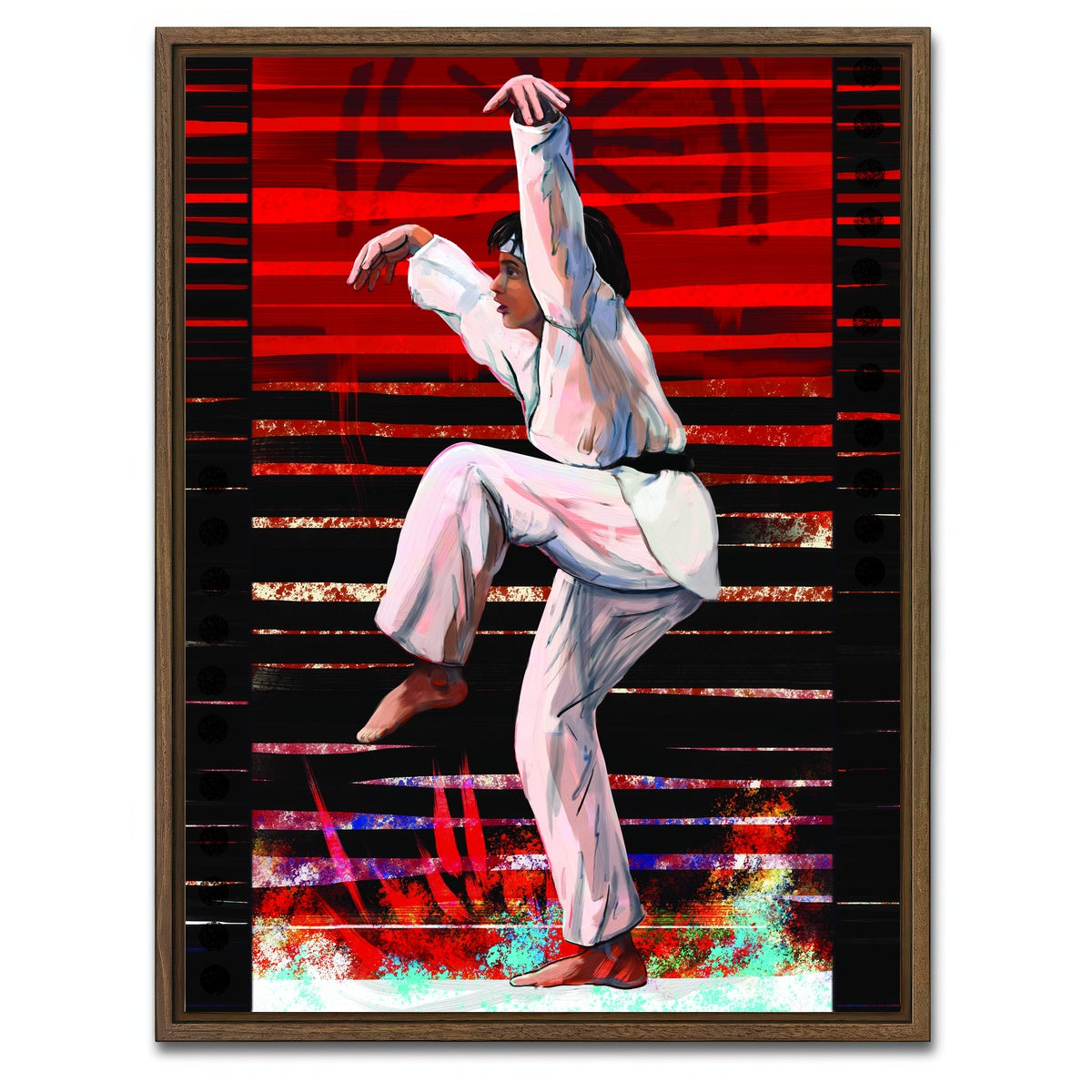AUTO-MOCKUP WHITE | Karate Kid | 1 Piece | Walnut Framed Canvas | group=3x4