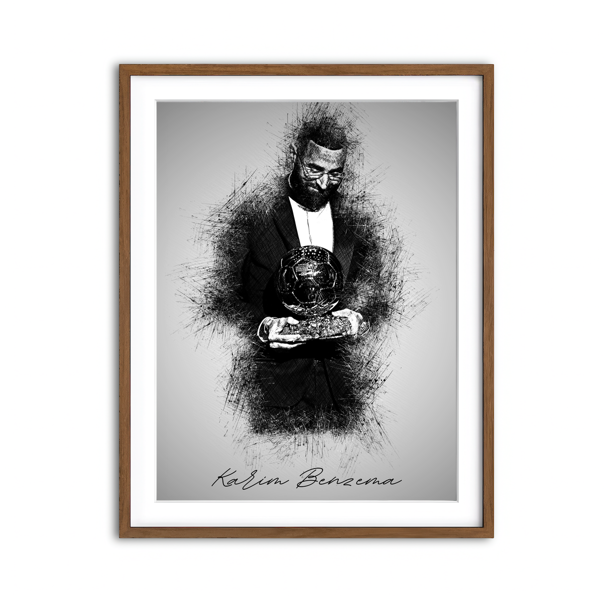 Framed Print 3x4 Walnut