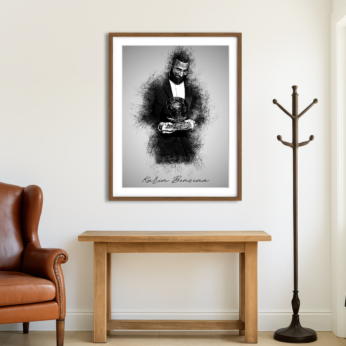 AUTO-MOCKUP ROOM | Karim Benzema Wall Art