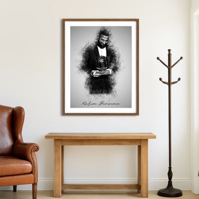 AUTO-MOCKUP ROOM | Karim Benzema Wall Art