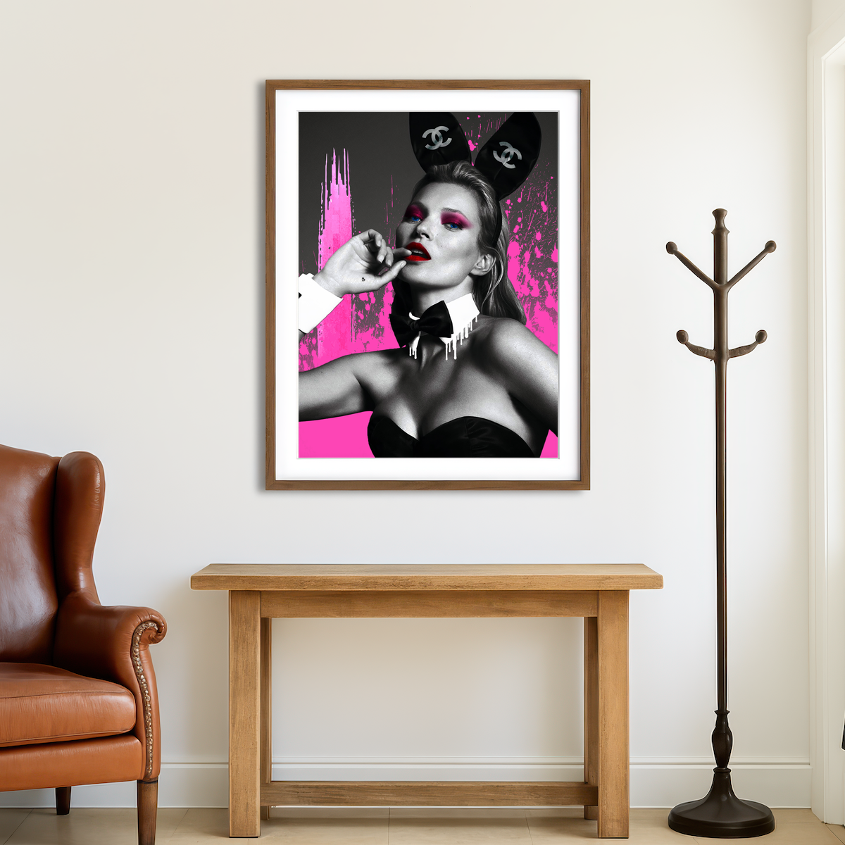 AUTO-MOCKUP ROOM | Kate Moss Chanel Wall Art