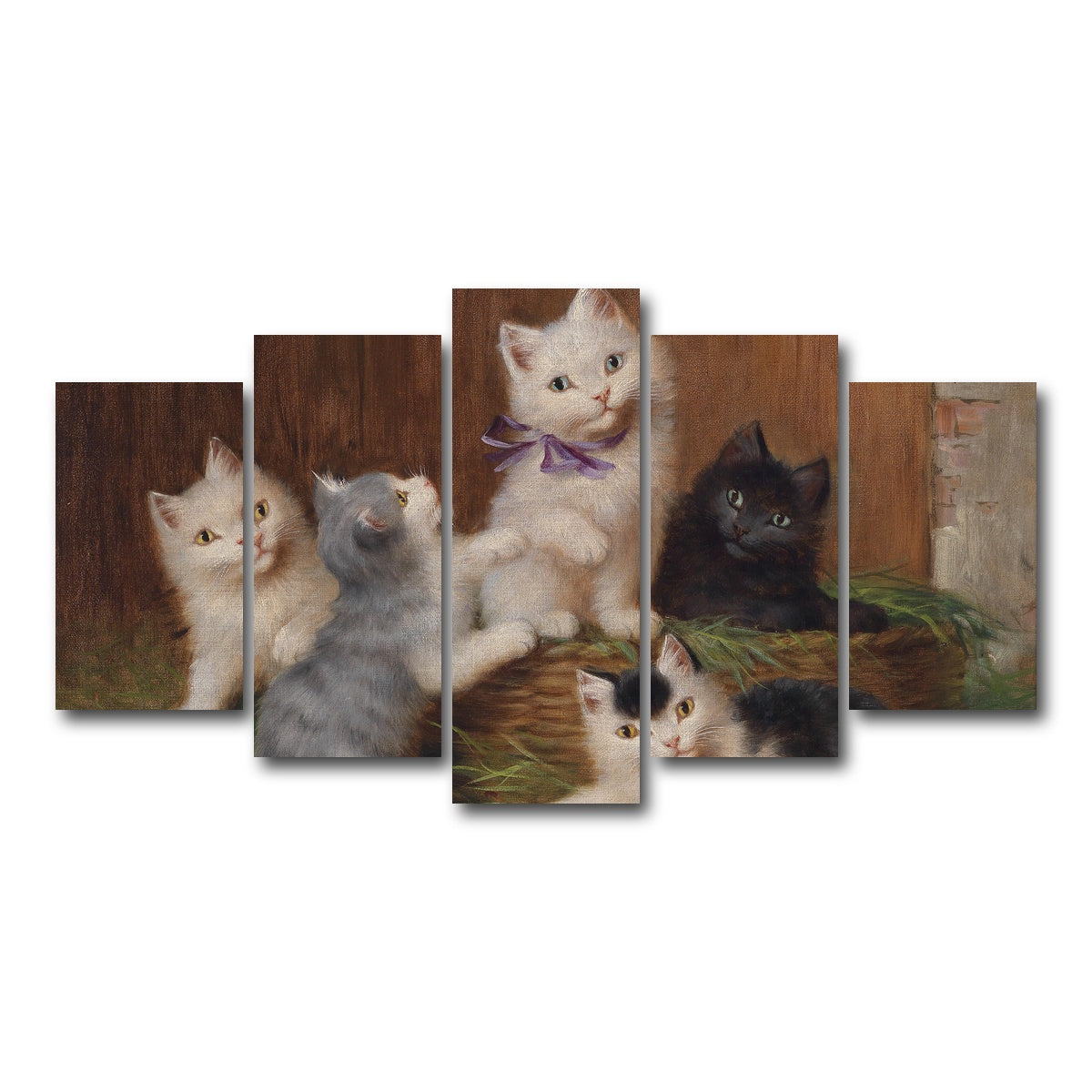 AUTO-MOCKUP WHITE | Katzenkinder | 5 Piece | Gallery Wrap Canvas | group=5_normal