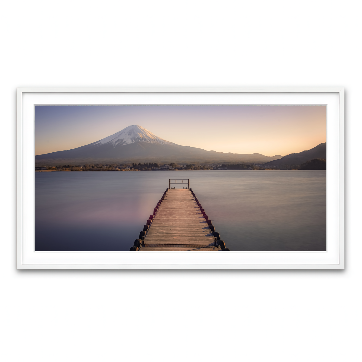 Framed Print 2x1 White