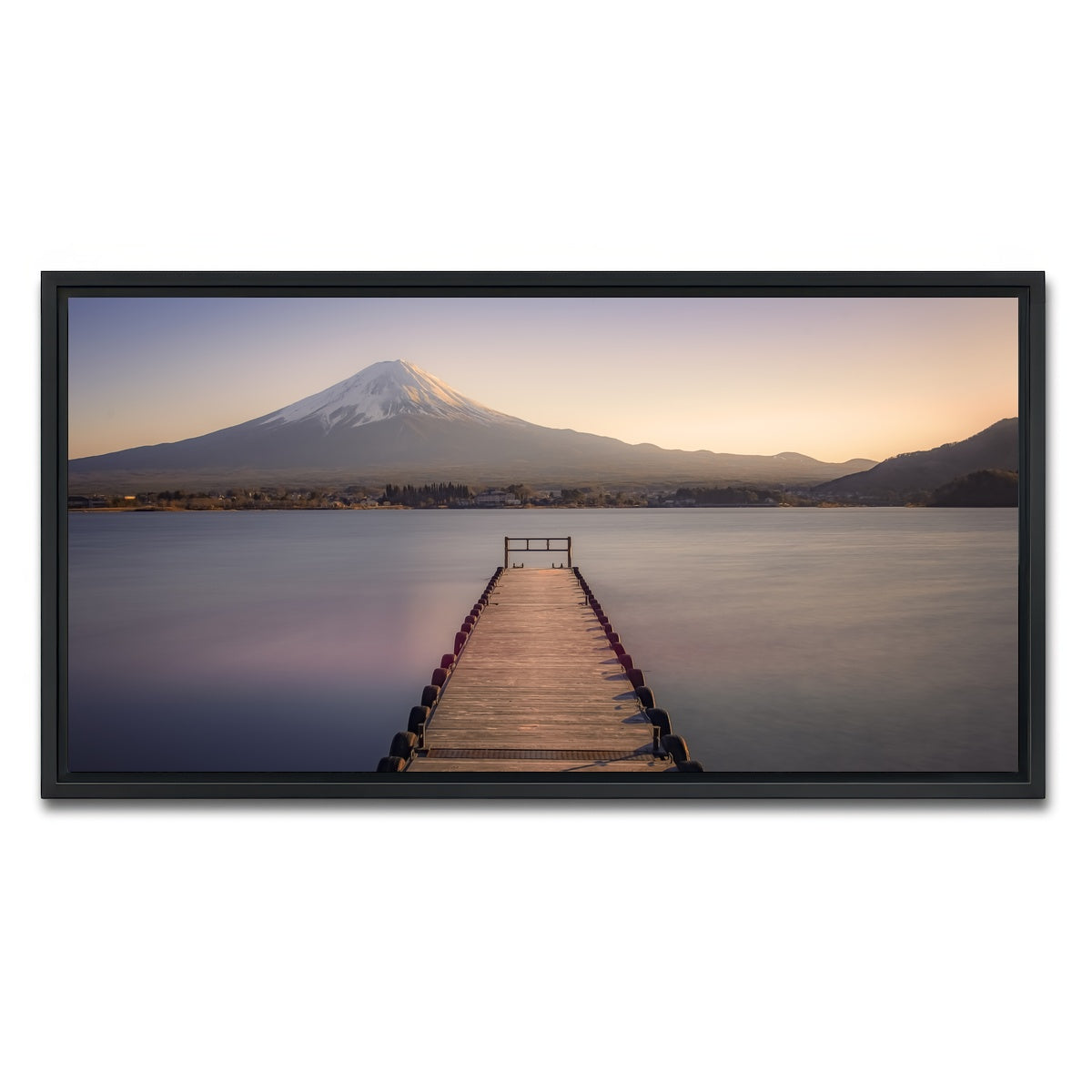 AUTO-MOCKUP WHITE | Kawaguchiko Lake | 1 Piece | Black Framed Canvas | group=2x1