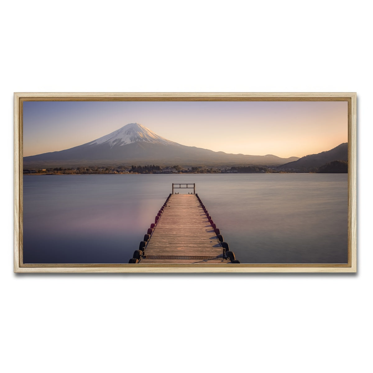 AUTO-MOCKUP WHITE | Kawaguchiko Lake | 1 Piece | Natural Framed Canvas | group=2x1