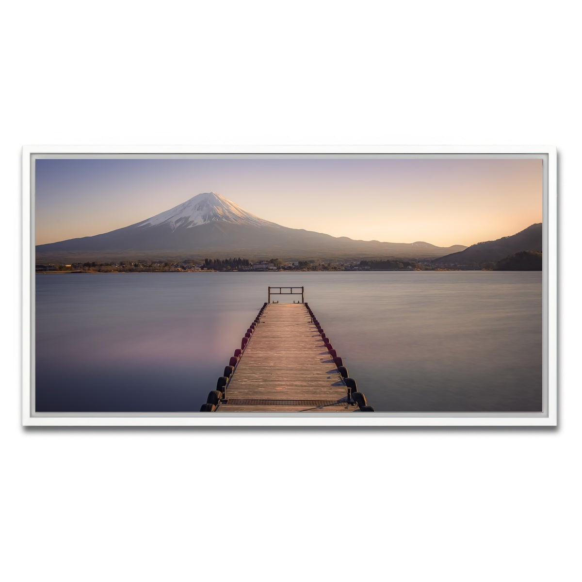 AUTO-MOCKUP WHITE | Kawaguchiko Lake | 1 Piece | White Framed Canvas | group=2x1