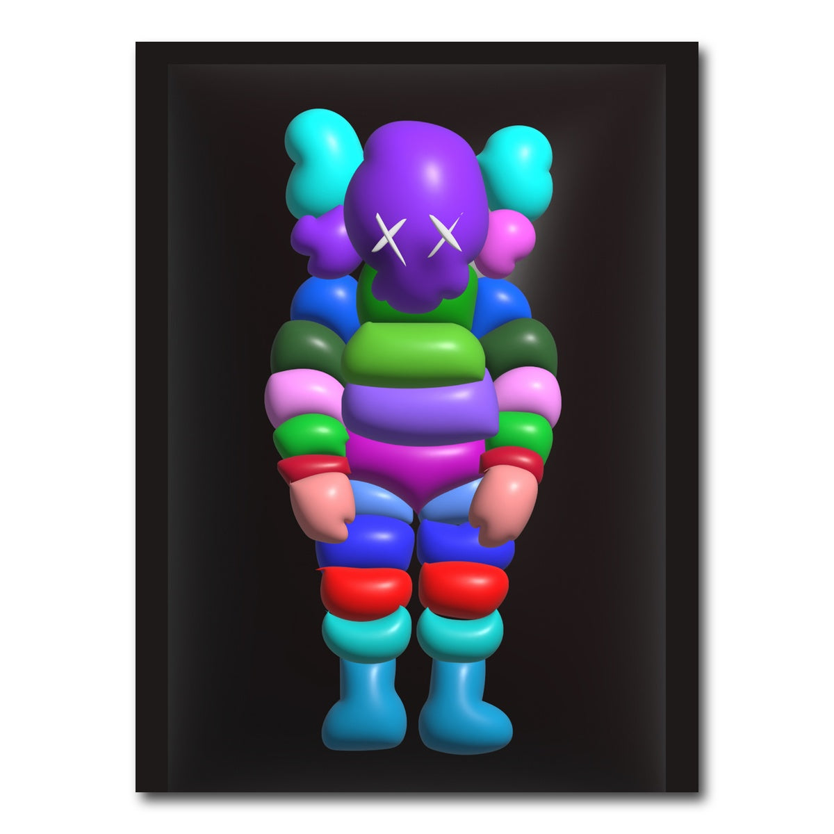 AUTO-MOCKUP WHITE | Kawsman | 1 Piece | Gallery Wrap Canvas | group=3x4