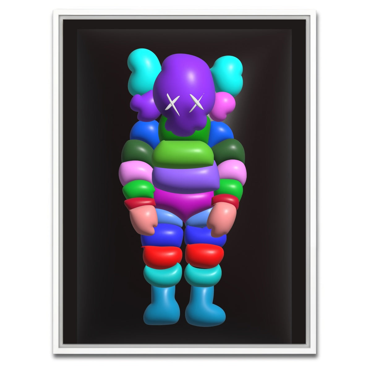 AUTO-MOCKUP WHITE | Kawsman | 1 Piece | White Framed Canvas | group=3x4