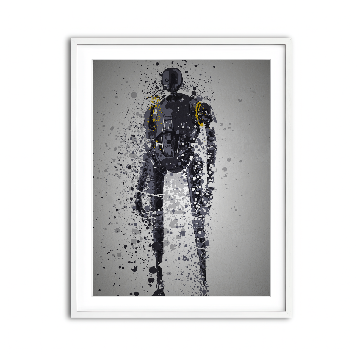 Framed Print 3x4 White