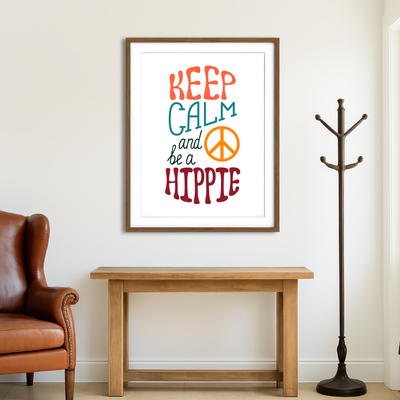AUTO-MOCKUP ROOM | Keep Hippie Wall Art