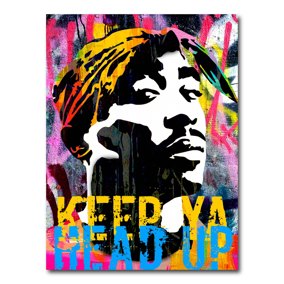 AUTO-MOCKUP WHITE | Keep Ya Head Up | 1 Piece | Gallery Wrap Canvas | group=3x4