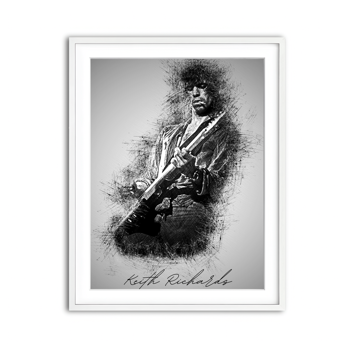 Framed Print 3x4 White